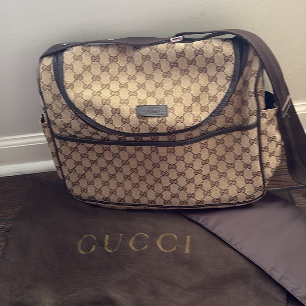 authentic Gucci diaper bag